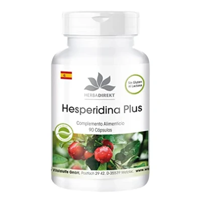 Imagen de Hesperidina Complex Extracto de Pomelo + Acerola Naringina 90 cápsulas HERBADIREKT by Warnke Vitalstoffe Calidad farmacia alemana