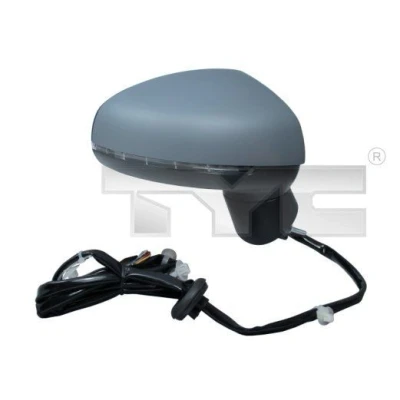 Imagen de Espejo retrovisor Tyc 302 0097 derecha imprimado para ajuste elect. espejo, convexo, calefactable AUDI: A1 Sportback