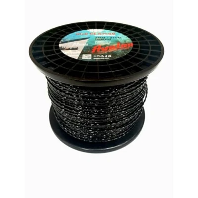 Imagen de Avalon Hilo Trenzado de Nylon Universal para Desbrozadora y Cortacésped (3 mm x 210 m) helicoidal el desbroce maleza vegetación densa