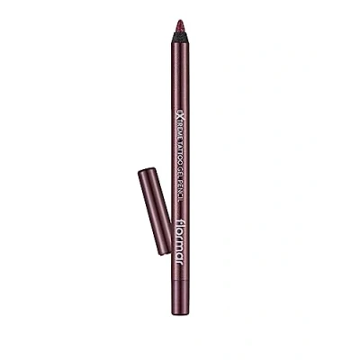 Imagen de Flormar Delineador en gel efecto tatuaje con glitter Lápiz de ojo resistente al agua Alta pigmentación, larga duración, waterproof Eyeliner para maquillaje ojos, 010 Dusty Plum