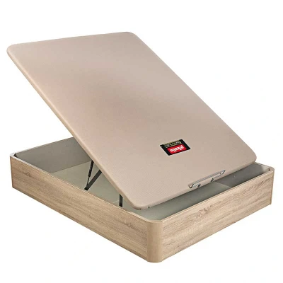 Imagen de PIKOLIN Canapé abatible naturbox Transpirable Altura 32 cm Roble, 120x190cm