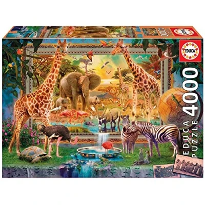 Imagen de Educa Volviendo de la Sabana, Puzzle 4.000 Piezas, Medidas: 136 x 96 cm, Incluye Servicio Pieza perdida hasta agotar existencias, A Partir 14 años (19285)