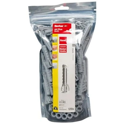 Imagen de Fischer big pack sx plus 8x40 120 tasselli per muro pieno e forato