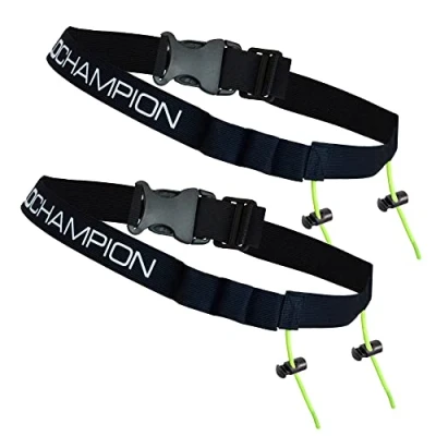 Imagen de VeloChampion Cinturon para Número de Competición Triatlón Cinturón Porta Dorsal Maratones Unisex con Bucle Gel (2)