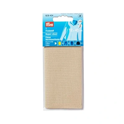 Imagen de Prym Hoja de reparación algodón para hierro, color beige, 12 x 45 cm