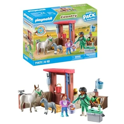 Imagen de PLAYMOBIL 71471 Vétérinaire avec animaux de la ferme