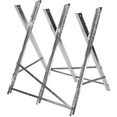 Imagen de Güde 94899 GSB 600 680 Caballete (para leña o leña, apto para motosierras de cualquier tipo, altura ajustable, portátil, plegable)