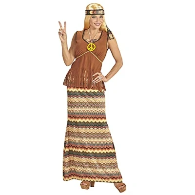 Imagen de W Widmann Disfraz de Hippie para Mujer, Multicolor, Medium (06532)