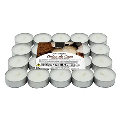 Imagen de Lumar Aromatic Velas de té aromáticas (Coco Pack 20 Velas)