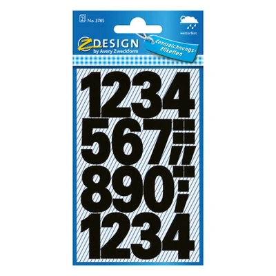 Imagen de Avery Zweckform etiquetas con/3785 25 mm negro resistente a la intemperie unidades 0 9