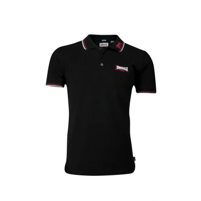 Imagen de Lonsdale LION Polo, Hombre, Talla: XXL, Black/dark red/white