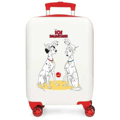 Imagen de Disney Joumma Dalmatas Family Maleta de Cabina Blanco 33x50x20 cms Rígida ABS Cierre combinación Lateral 28,4L 2 kgs 4 Ruedas Dobles Equipaje Mano