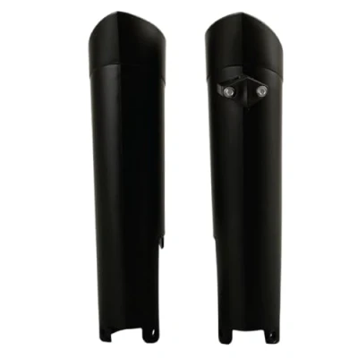 Imagen de POLISPORT 8398600003 Juego de protectores horquilla fabricado en polipropileno resistente a los impactos sin herrajes compatible con motocicletas GAS GAS, Husqvarna, KTM, Rieju color negro