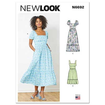 Imagen de New Look Patrón de costura N6692 para vestidos mujer