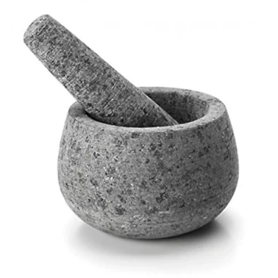 Imagen de Lacor 60517 Mortero Con Mano De Granito 12 x 8 cm Gris