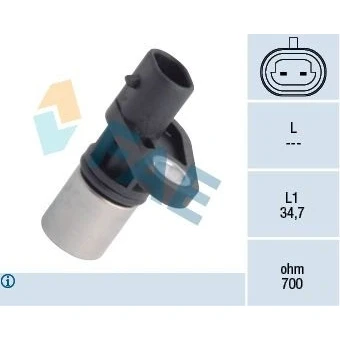 Imagen de FAE 79205 Sensor de Cigueñal 2 OPEL: Astra G CC, Berlina, Zafira B