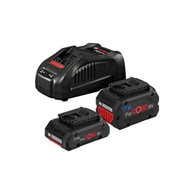 Imagen de Bosch Professional 18V System ProCORE18V Set baterías de litio + cargador (1 batería 5.5 Ah 1 4.0 GAL 1880 CV)