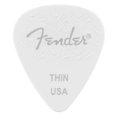 Imagen de Fender Púas de guitarra longitud onda 351, blanco, pesado, paquete 6