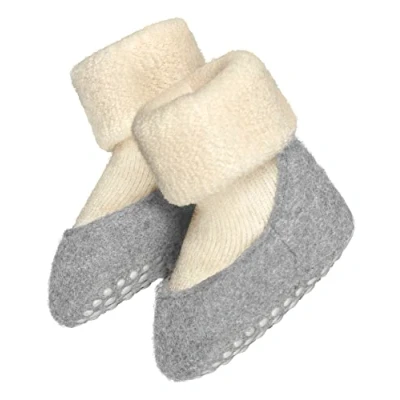 Imagen de FALKE Baby Cosyshoe B HP lana puños en la suela 1 par, Calcetines para casa Unisex bebé, Blanco (Woolwhite 2060), 17 18