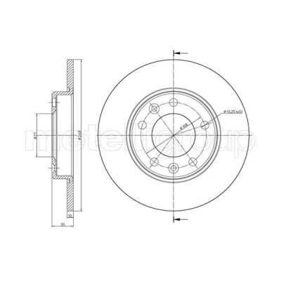 Imagen de Disco de freno METELLI 23 1509C