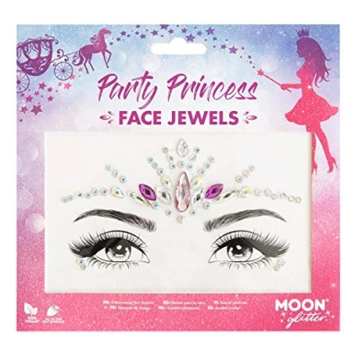 Imagen de Moon Glitter joyas para la cara Gemas del festival, pegatinas de cristal el maquillaje los ojos, tatuajes temporales Fiesta Princesa