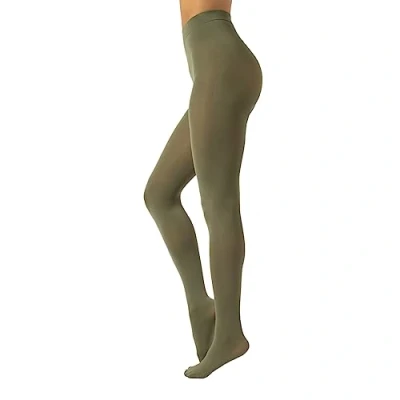 Imagen de CALZITALY Medias De Invierno Pantys Tupidos Colores 80 Den S, M, L, XL, XXL, 3XL,4XL Calcetería Italiana (3XL, Olive Green)