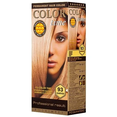 Imagen de Color Time Tinte Permanente en Gel Champán 93 Enriquecido con Jalea Real y Vitamina C Coloracion para el Cabello I 100 ML