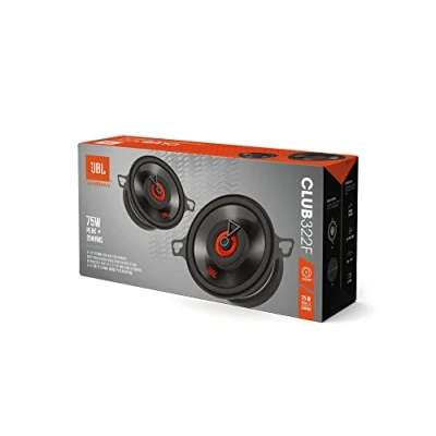 Imagen de JBL Club 322F Juego de altavoces coche 2 vías Harman Kardon 75 vatios Pro Sound echo auto 87mm