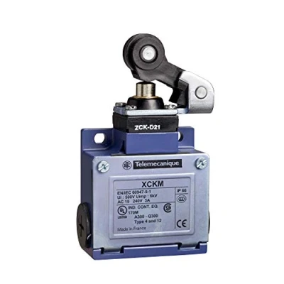 Imagen de Schneider Electric XCKM121 Limit Switch Xckm, Thermoplastic Roller Lever Plunger, 1Nc+1No, Snap, Pg11