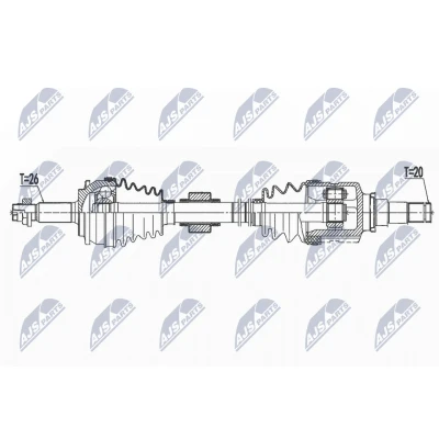 Imagen de Semi eje NTY NPW TY 151