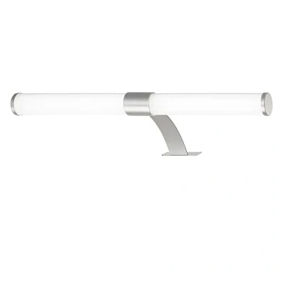 Imagen de BRILONER lámpara de espejo LED baño, 2 en 1 montaje, armario, pared, IP44, color luz blanco neutro, 6W, cromo mate, 40 cm