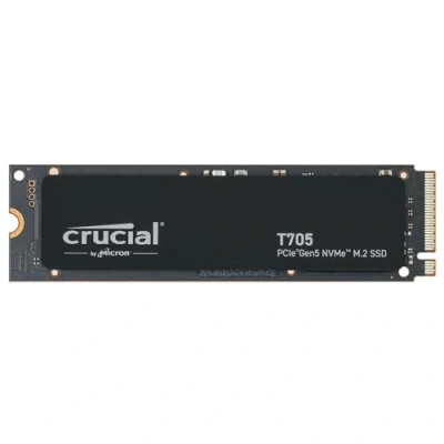 Imagen de Crucial T705 SSD 4TB PCIe Gen5 NVMe M.2 Interno Gaming, Hasta 14.100MB/s, Microsoft DirectStorage, Compatibilidad 4.0, Disco Duro CT4000T705SSD3