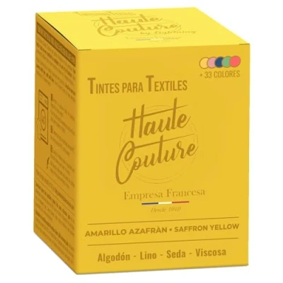 Imagen de HAUTE COUTURE Tinte para Textil Amarillo 350g Todo en uno Listo usar Ropa y Tejidos