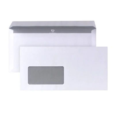 Imagen de Post 02720150 Sobres DIN largos, 110 x 220 mm, 80 g, con ventana, 1000 unidades, color blanco