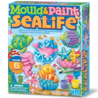 Imagen de 4M Sealife Mould and Paint, 13 Piece Set