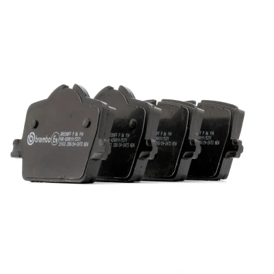 Imagen de BREMBO P 06 114 Juego de pastillas freno preparado para indicador desgaste con tornillos pinza freno, Chapa antichirridos accesorios