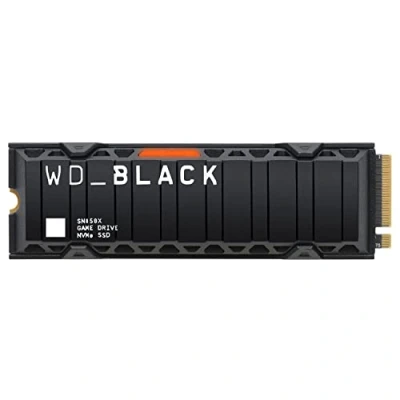 Imagen de WD_BLACK 1TB SN850X M.2 2280 Game Drive con disipador térmico PCIe Gen4 NVMe hasta 7300 MB/s