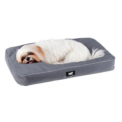 Imagen de FERPLAST Cama para Perros y Gatos Perrera ortopédica pequeña Colchoneta Impermeable a Prueba de arañazos Polo, 65 x 40 h 8 CM, Gris