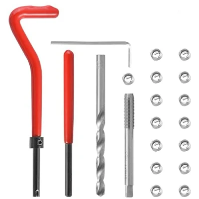 Imagen de CENPEK 15pcs M12 x 1.25 Kit de reparación rosca, conjunto bobina helicoidal coche, juego herramientas manuales compatible