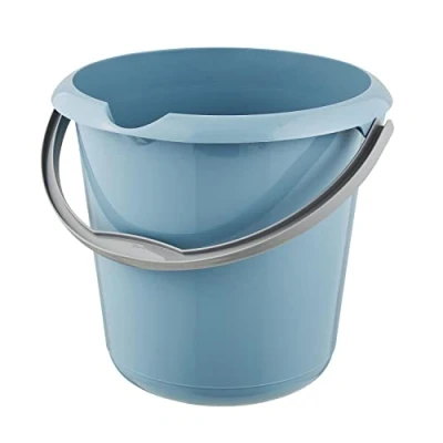 Imagen de keeeper Cubo con Escala de medición integrada y asa ergonómica, 10 L, Mika, Azul Nordic