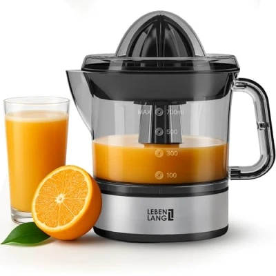 Imagen de LEBENLANG Exprimidor Naranjas Electrico Alta Extracción 2 Direcciones Rotación &amp; Conos Acero I Esprimidores de Naranja Zumo Esprimidoras Zumos