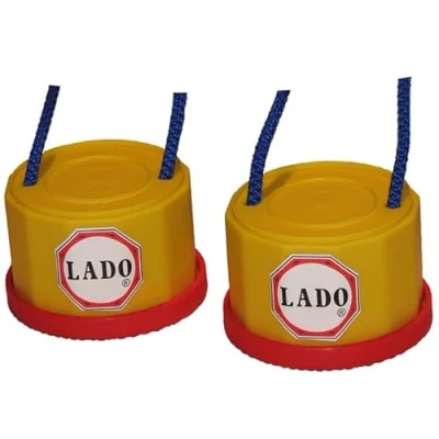 Imagen de LADO Zancos Infantiles Ajustables de Dos Alturas, con Aros Antideslizantes (Bajos)