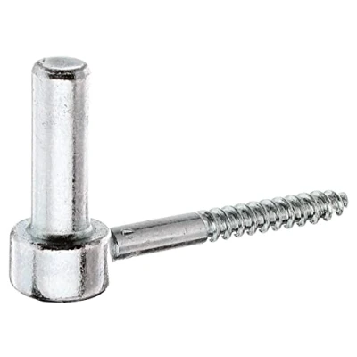 Imagen de Alberts 306755 Gozne para atornillar, En forma de J, con roscado cortado, Galvanizado, pasivado capa gruesa, Ø del entre eje 16 mm, Longitud 110 mm