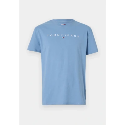Imagen de Tommy Jeans Linear LOGO TEE Camiseta estampada, Hombre, Talla: 50, Colorado blue