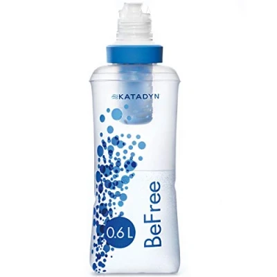 Imagen de Katadyn BeFree Filtro de agua 0,6 L, flujo rápido, membrana EZ Clean 0,1 micras para deportes resistencia, camping y mochileros
