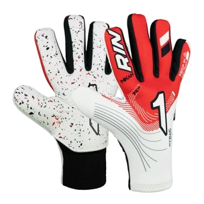 Imagen de Rinat Guantes de Portero Nkam AS Junior Blanco Rojo Talla 4