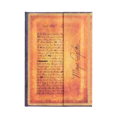 Imagen de Libreta Flexi Paperblanks Angelou Yo Sé Por Qué Canta El Pájaro Enjaulado Midi Rayada