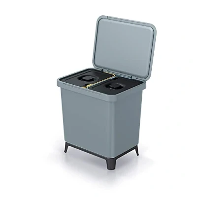 Imagen de Sistema clasificador de reciclaje 2x10L color gris KEDEN