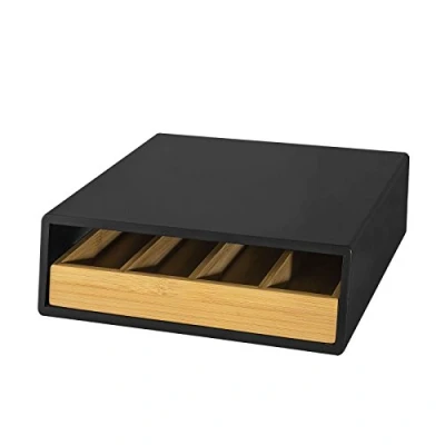 Imagen de SoBuy®FRG280 SCH,ES Soporte para Cápsulas de Café, Estante cafetera,estantería cocina,Con un cajón
