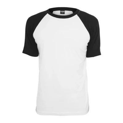 Imagen de Urban Classics Raglan Contrast tee Camiseta, Blanco/Negro, S para Hombre